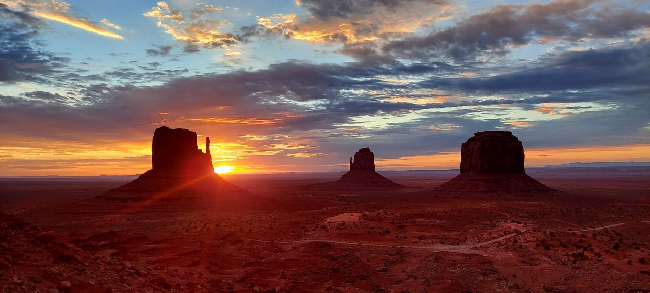 Arizona desert sunset