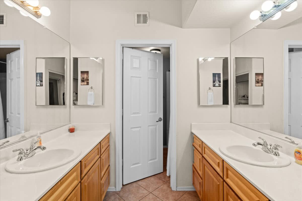 Bathroom with double sink
