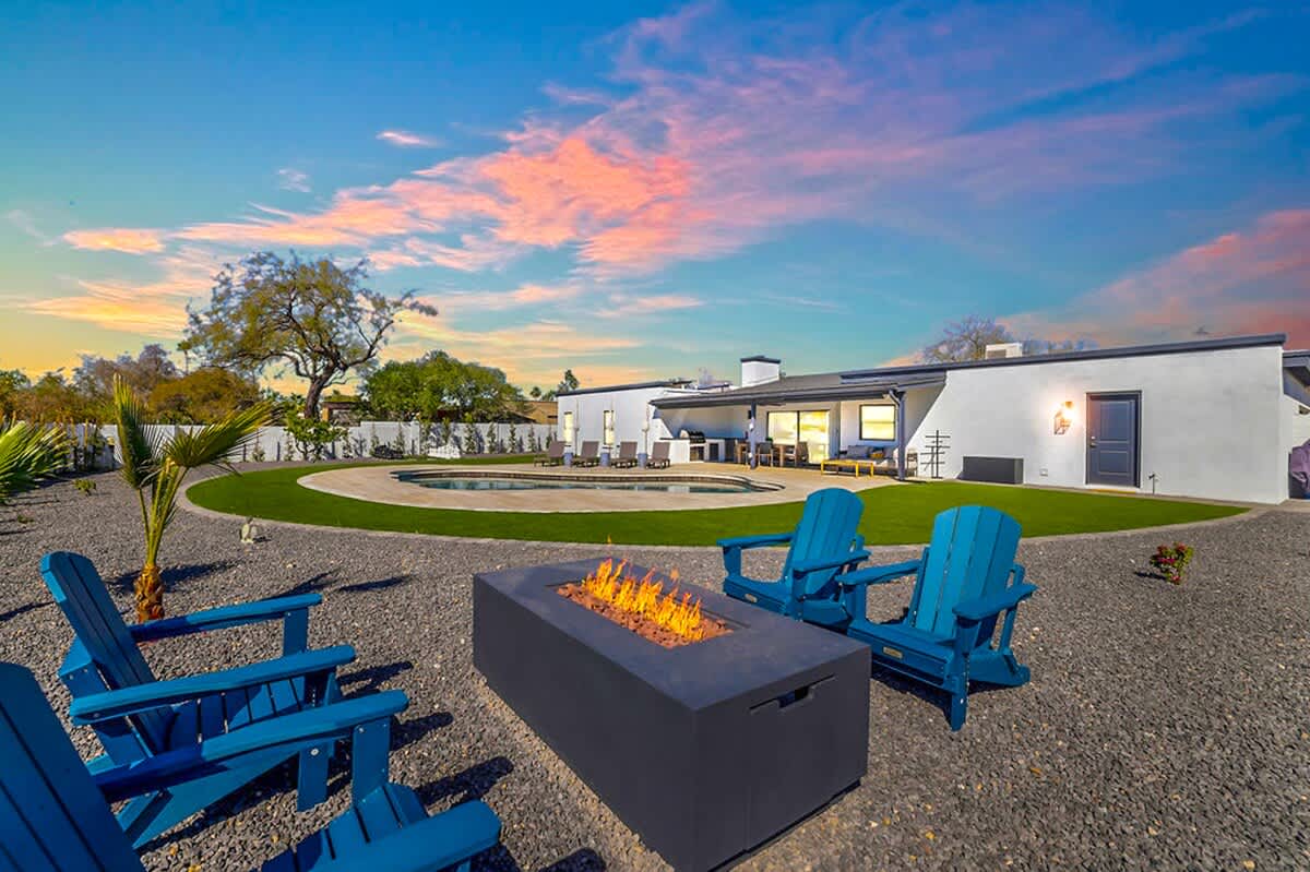 Fire pit - evening