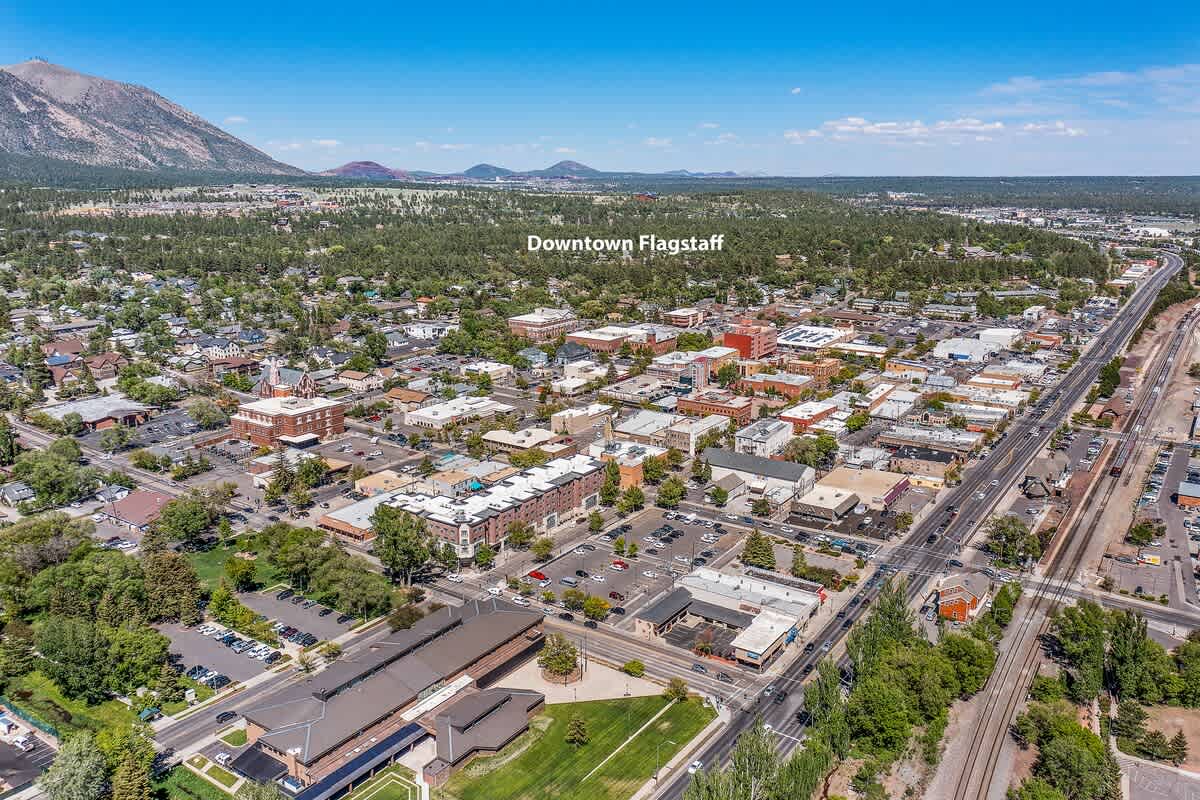 AERIAL VIEW - DOWNTOWN FLAGSTAFF