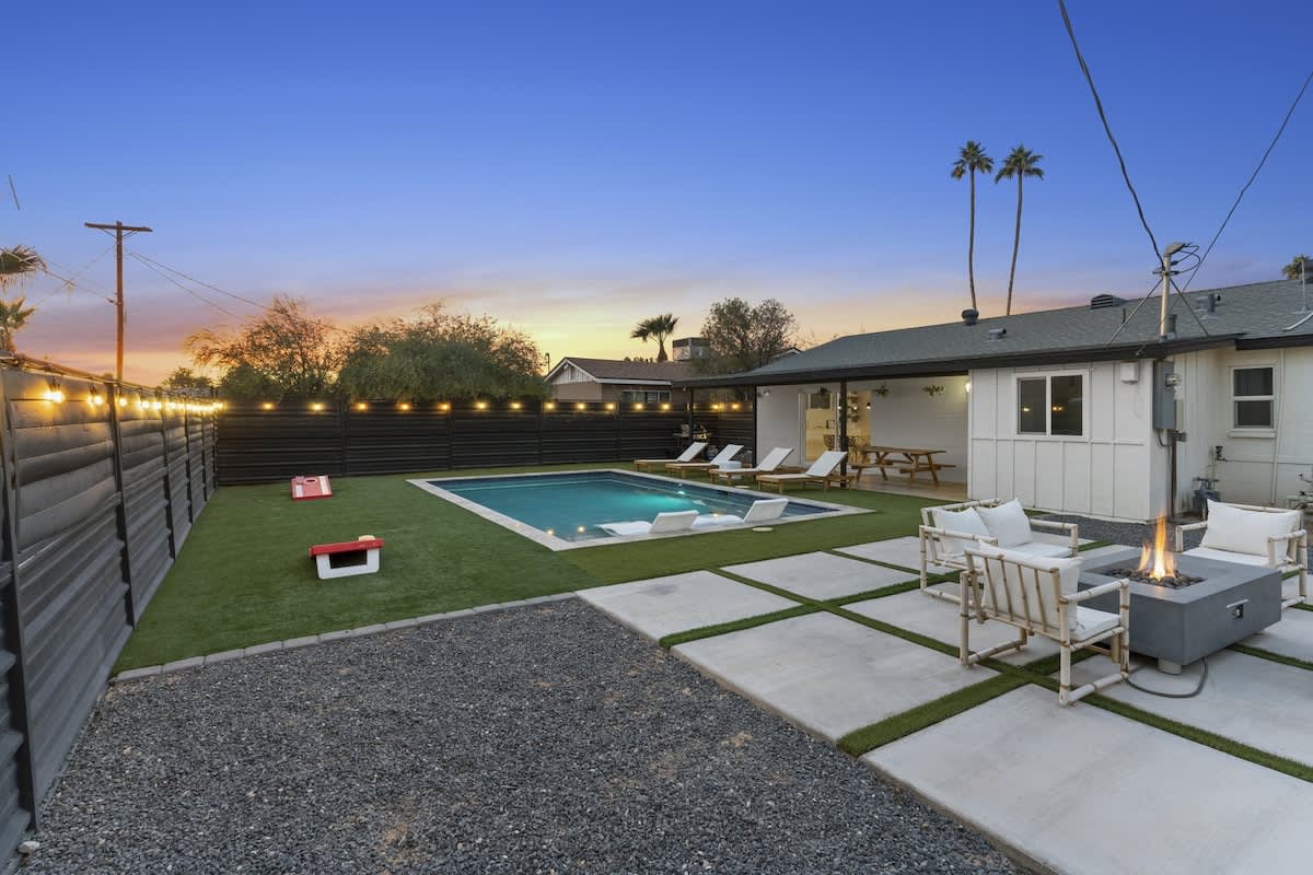 Pool and yard